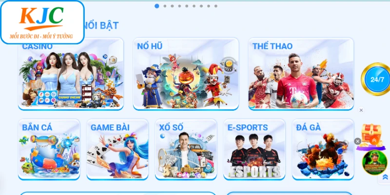 Các dịch vụ và sản phẩm trên trang game RR88