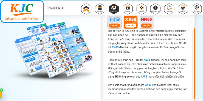 Các thương hiệu uy tín trong hệ sinh thái KJC
