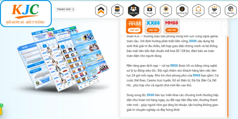 Điểm nổi bật của hệ sinh thái giải trí KJC