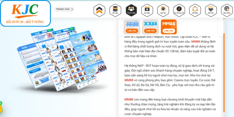 Thành tựu KJC rõ nét qua các thương hiệu giải trí uy tín